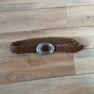 Zara western leather belt